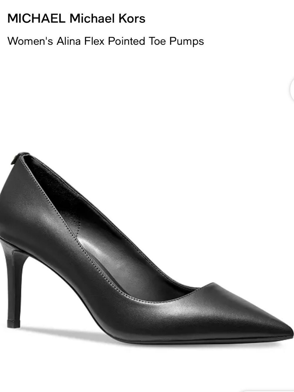MICHAEL Michael Kors Black Alina Flex Pointed-Toe Pumps